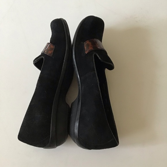 Dansko black suede slip on leopard shoes 37 - Picture 5 of 9